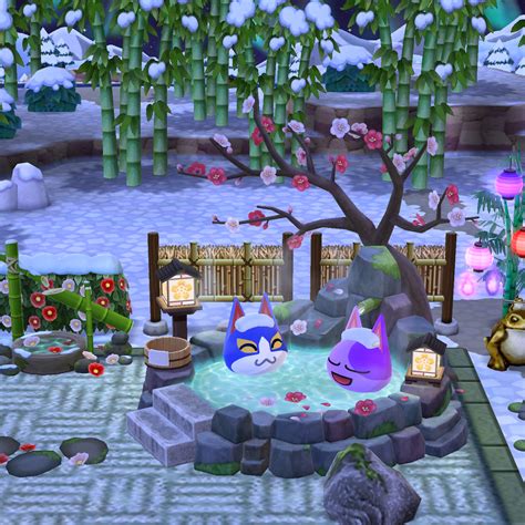 Two Bros Chillin In A Hot Tub R Acpocketcamp