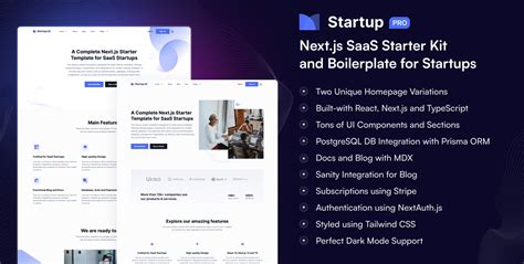 Next Js Saas Starter Kit And Boilerplate For Startups Next Js Templates