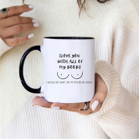 Boob Coffee Mug Adult Humor Funny Coffee Mug Gift For Boyfriend Gift For Husband Anniversary Big
