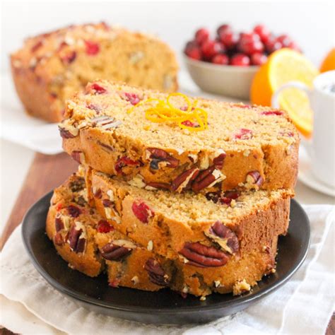 Whole Wheat Cranberry Orange Bread With Pecans Lower Sugar