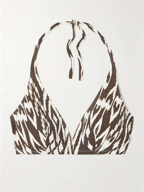 Eres Wind Storm Printed Triangle Bikini Top Net A Porter