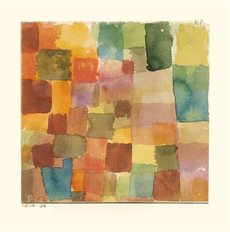 Paul Klee Abstract Art Print Poster With Colorful Squares in a Minimal Style - Etsy