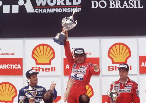 Poster Ayrton Senna Piloto Formula 1 Vitória Campeão Podium