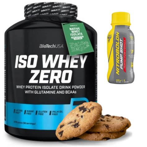 BIOTECH ISO WHEY ZERO 2270 g BIAŁKO IZOLAT WPI NITROBOLON SHOT GRATIS