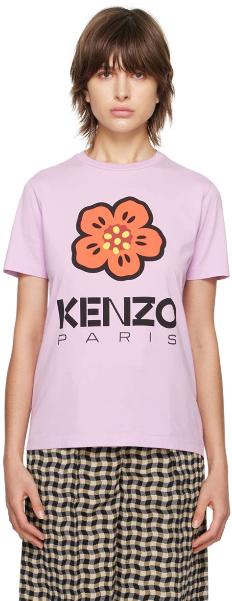 Kenzo: Purple Kenzo Paris Boke Flower T-Shirt | SSENSE