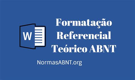 Referencial Teórico Tcc Como Fazer Nas Normas Abnt