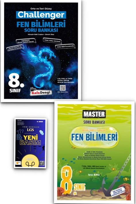 Okyanus Yayınları 8 Sınıf MASTER Fen Bilimleri Soru Bankası Kafa