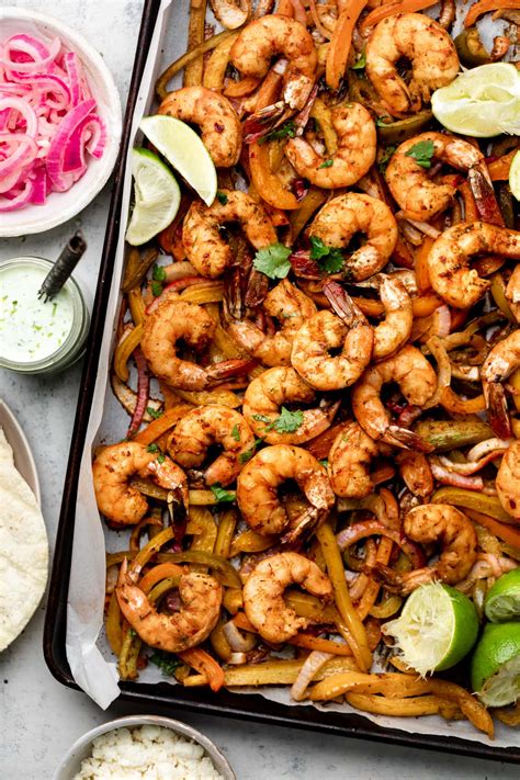 Sheet Pan Shrimp Fajitas All The Healthy Things