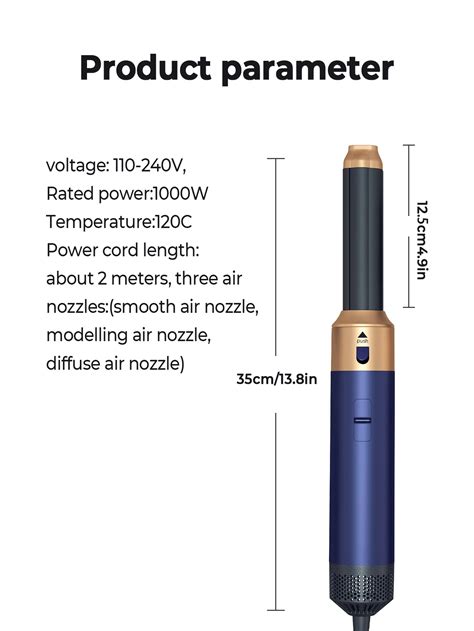 In Hair Styler Electric Hair Dryer Brush Styler Dual Use Hair Styling Comb In Hot Air