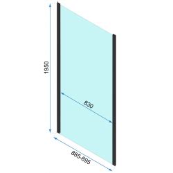 Kabina Prysznicowa Rea Rapid Swing 90x90 cm Złota Sklep online