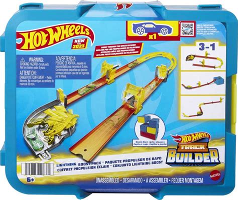 Hot Wheels Track Builder Lightning Themed Trackset Toys R Us Canada
