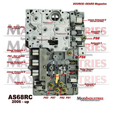 AS68RC RAM Transmission Shift Solenoid S1 S2 S3 S4 4 Required Per