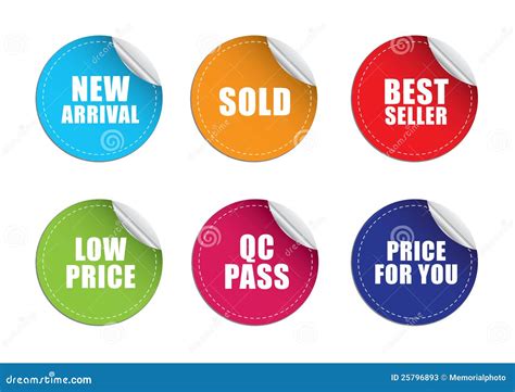 Sticker Label Price Stock Vector Illustration Of Bestseller 25796893