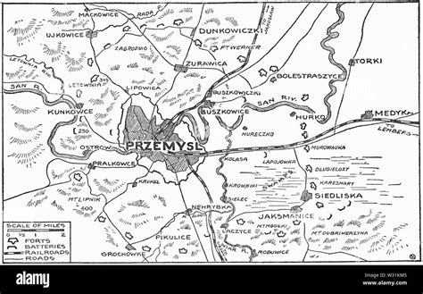 Przemysl Map WWI Stock Photo - Alamy