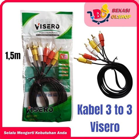 Jual KABEL RCA VISERO 3 TO 3 KABEL AUDIO AUX VISERO 1 5m Di Lapak