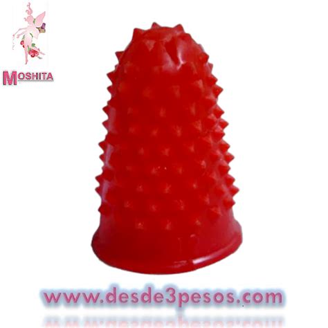 Paq C 10 Dedales De Goma Rojo 12 Para Contar Hojas Papeleria Y