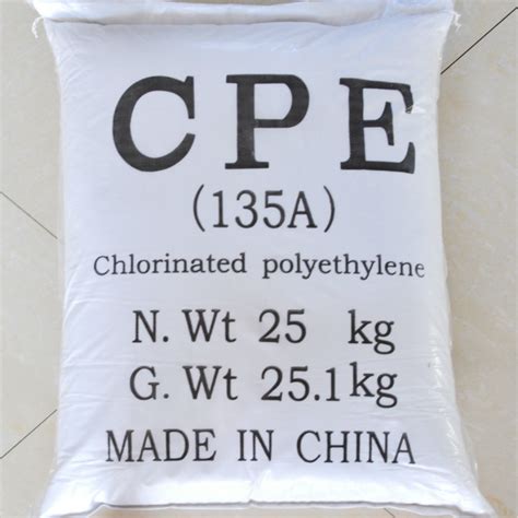 PVC Impact Modifier Chlorinated Polyethylene CPE 135A For Profile