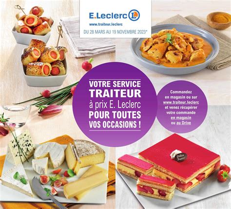 Promo Service Traiteur Chez E Leclerc ICatalogue Fr