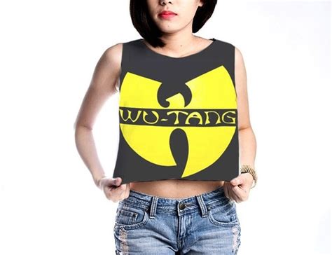 Black Yellow Wu Tang Clan Shirt Hip Hop Crop By Meflymyfreedom