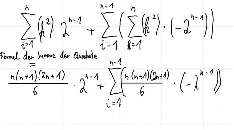 Summe eliminieren (Abel Summe) Analysis? (rechnen, Gleichungen ...