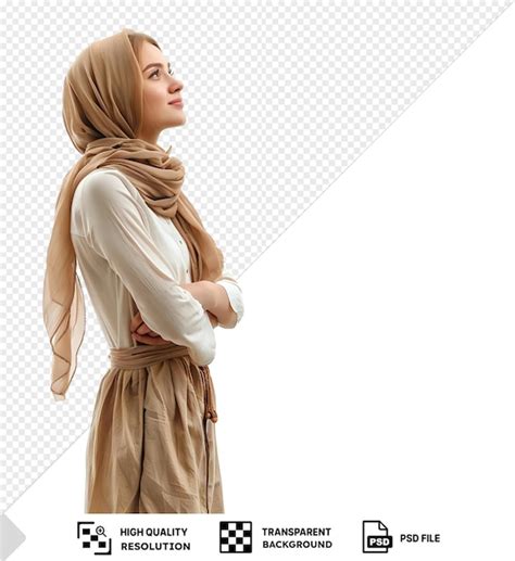 premium psd transparent profile side view portrait  attractive