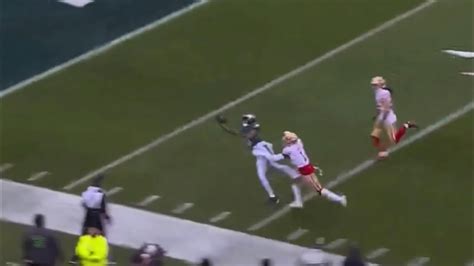 DeVonta Smith INSANE One Handed Catch 49ers Vs Eagles 2023 NFC