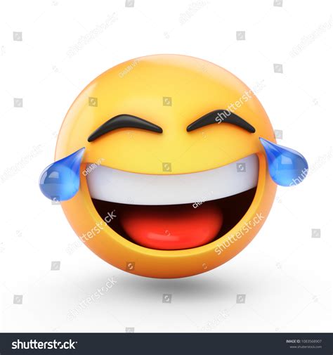 3d Rendering Laughing Emoji Tears Isolated Stock Illustration 1083568907 | Shutterstock