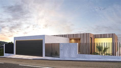 Casa Sp1 Moradia Em Sesimbra Projeto De Arquitetura Exterior Entrada Traçado Regulador