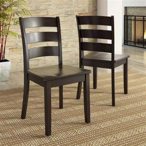 Lexington Wood Ladder Back Dining Chairs Set Of Black Walmart