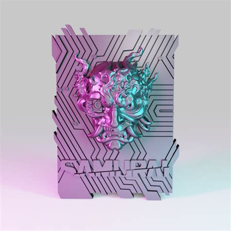 3d Model Stl Cnc Router File 3dprintable Cyberpunk Samurai Inspire Uplift