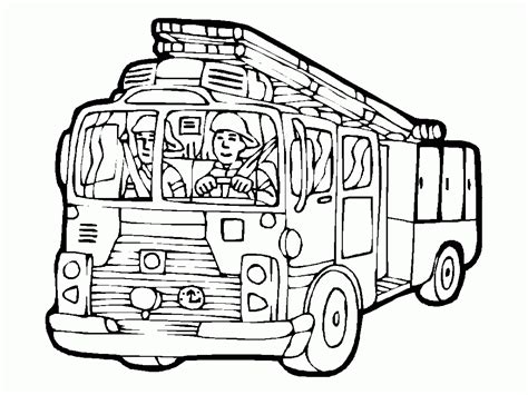 Fire Truck Coloring Pages Pdf at GetDrawings | Free download