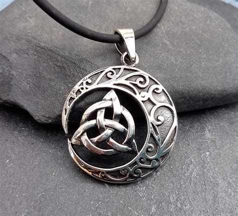 Keltischer Knoten Anhänger 925 Silber Triquetra Trinity Knot Celtic