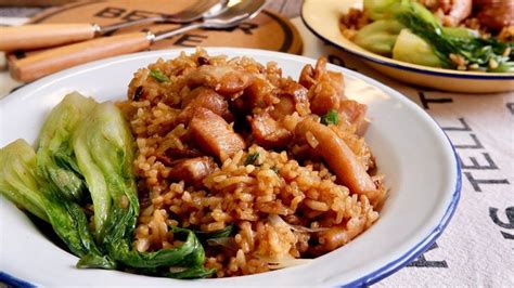 Delicious One Pot Garlic Black Bean Chicken Rice 蒜蓉豉汁鸡饭 Chinese Rice