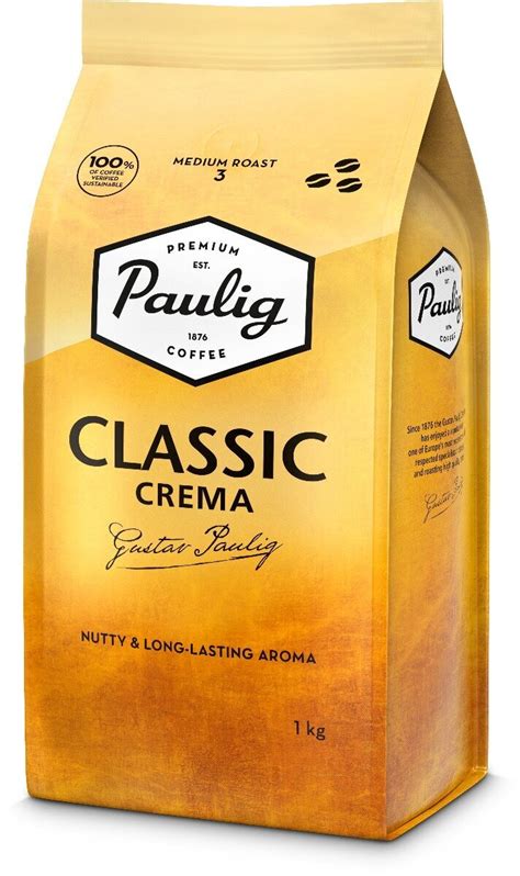 Kafijas pupiņas Paulig Classic Crema 1kg cena | 220.lv
