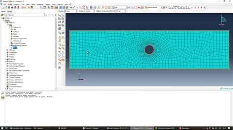 Abaqus Cae Tutorial Stress Concentration In A Thin Plate With Center