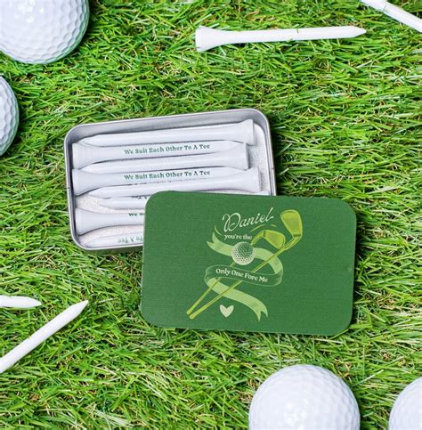 Personalised Funny Couples Golf Tees In A Tin By Oakdene Designs