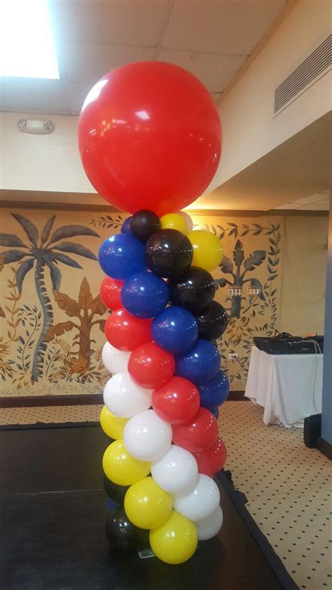 5 Color Spiral Balloon Column Balloon Columns Balloons Ball Exercises