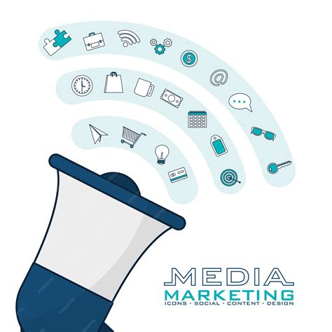 Premium Vector | Social media and digital marketing symbols