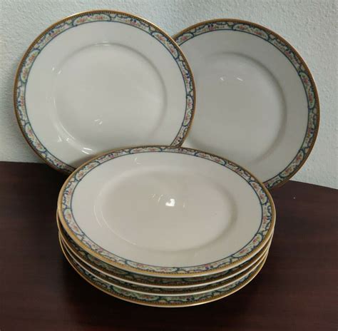 Theodore Haviland Limoges France 8 5 8 Salad Plate Set Of 6 Gold