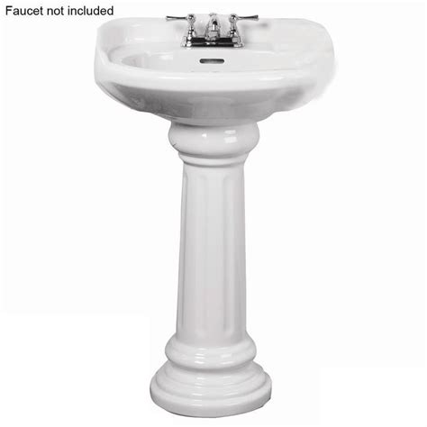 Pegasus Victoria 26 In Pedestal Combo Bathroom Sink For 4 In