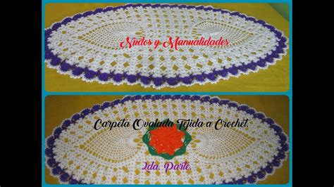 Carpeta Ovalada Tejida A Crochet 2da Parte YouTube