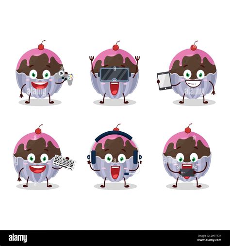 Brigadeiro Chocolate Candy Cartoon Character Are Playing Games With