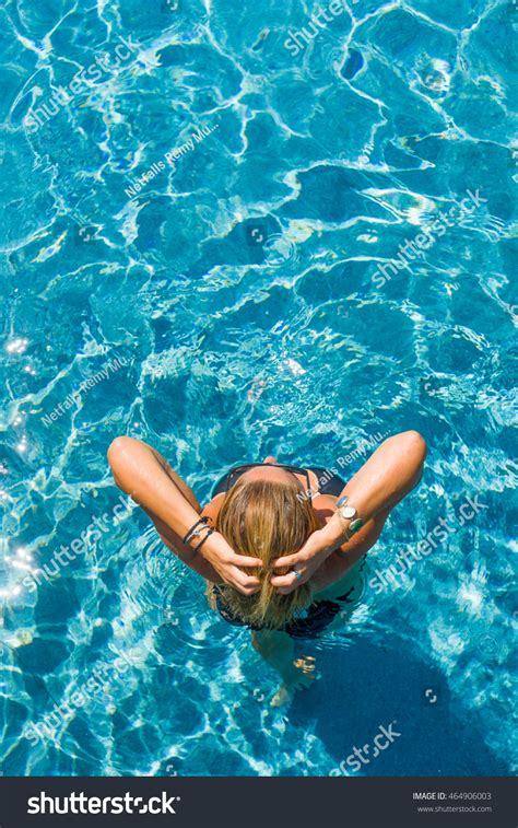 Woman Bikini Swimming Pool Stock Photo 464906003 Shutterstock