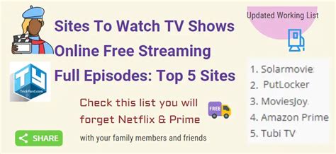 websites To Watch TV Shows For Free Online Full Episodes