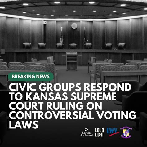 Civic Groups Respond to Kansas Supreme Court Ruling on Controversial