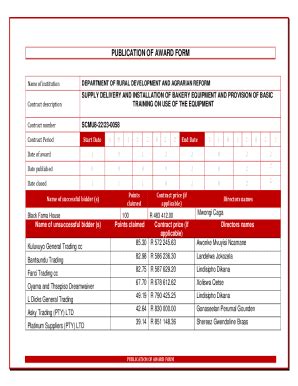 Fillable Online SUPPLY DELIVERY AND INSTALLATION OF BAKERY EQUIPMENT