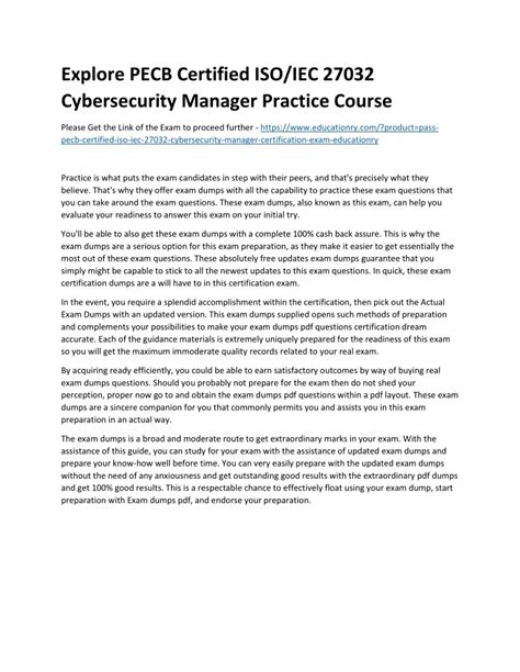 Ppt Explore Pecb Certified Iso Iec Cybersecurity Manager