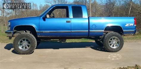 Wheel Offset 1997 Chevrolet K1500 Slightly Aggressive Suspension Lift 6