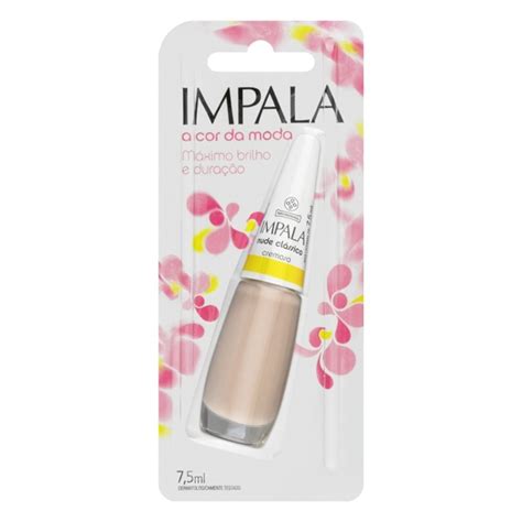 Esmalte Cremoso Nude Clássico Impala A Cor da Moda Blister 7 5ml Super Veneza Guará II