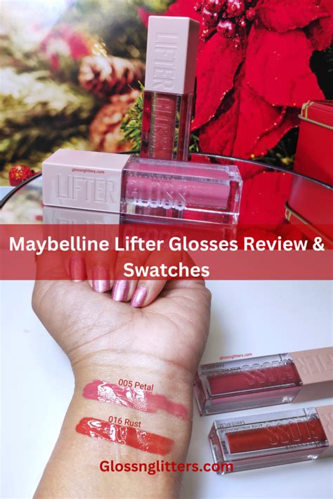 Maybelline New York Lifter Gloss Review & Swatches - Glossnglitters